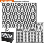 SAND MINE Waterproof Outdoor Rug 8x10 ft, Plastic Reversible Rug, Modern Area - Image 3