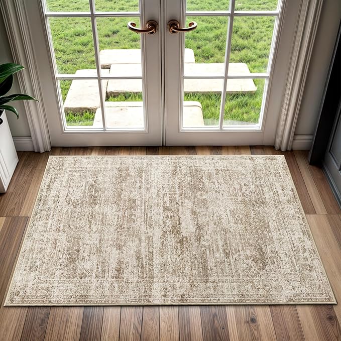 Soalmost 2x3 Washable Rugs for Kitchen, Powder Room Small Area Rug Non-Slip by Soalmost