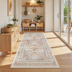zesthome 3x6 Runner Rug Non Slip, Thin Entryway Washable Rug - Image 4