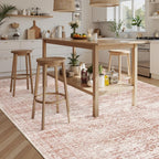 Soalmost 9x12 Area Rugs for Living Room, Non Slip Machine Washable Vintage Rugs - Image 8