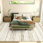Miukiki 8x10 Area Rug for Living Room Moroccan Washable Rugs Non Slip Indoor - Image 8