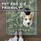 KILOCOCO Hallway Runner 2x6 Rug Runner Printed Vintage Floral Washable Kitchen - Image 5