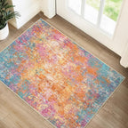 RELEANY Washable Area Rugs 2'x3' Non-Slip Modern Abstract Soft by RELEANY