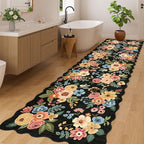 DUKINO 3x10 Washable Runner Rug, Non Slip Floral Ultra Soft Runner - Image 4