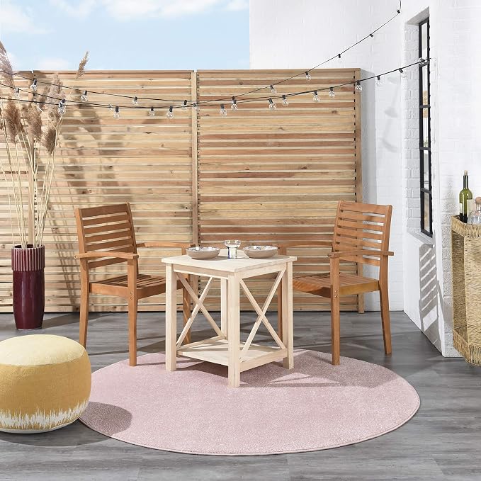 Nourison Home Nourison Essentials Pink 6' x Round Area Rug - Image 4