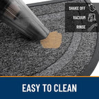 OLANLY Half Circle Door Mat Indoor Outdoor Entrance Welcome, Waterproof - Image 5