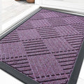 OLANLY Front Door Mat Outside Entrance 33x21, Heavy Duty Sturdy Natural Rubber by OLANLY
