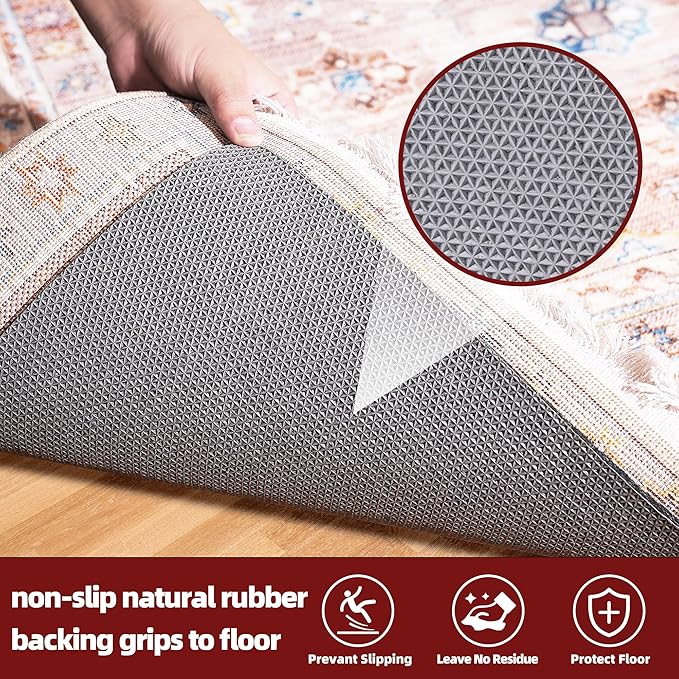 BAGAIL Felt and Natural Rubber Backing Rug Pads 1/4” Thick, 7.5 x 10 Ft Non - Image 4