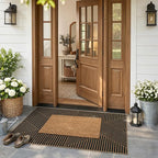 Lahome Enfys Modern Geometric Outdoor Easy Jute Rug, 3x5 Indoor Outdoor Rugs - Image 3
