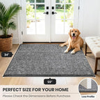PURRUGS Dirt Trapping Door Mat 34" x 59", Non-Slip Machine Washable Entry Rug - Image 8