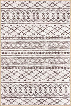 KUTA Moroccan Kitchen Rugs, 2x3 Brown Cream Entryway Rug Non-Slip Washable - Image 9