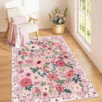 DUKINO 3x5 Area Rug, Floral Rugs - Image 3
