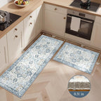 GENIMO Kitchen Rugs Non Slip Washable, Cushioned Standing Mat, Kitchen Runner - Image 2