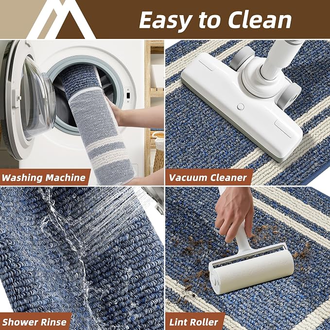 COSY HOMEER Kitchen Rugs Non-Slip 24x35/24x60 Inch Thick Polypropylene Standing - Image 7