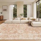 Madane Living Room 10x14 Area Rugs, Washable Low Pile Non-Slip Stain Resistant by Madane