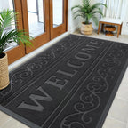 OLANLY Welcome Door Mat Indoor Outdoor Entrance, Heavy Duty Sturdy Front Door by OLANLY