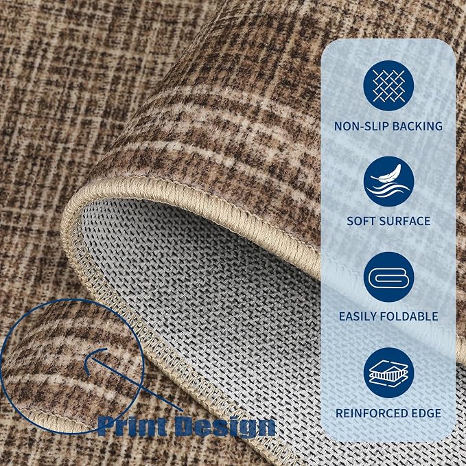 GarveeHome 4x6 Rug Non-Slip Washable Low-Pile Carpet - Image 5