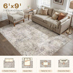 cotiled Washable 6x9 Area Rug for Living Room - Image 8