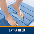 OLANLY Memory Foam Bath Mat 30x20, Super Soft Absorbent Bathroom Rugs, Quick Dry - Image 6