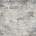 UERMEI Square Area Rugs : Washable 6x6 Neutral Modern Abstract Carpet - Image 9