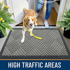 OLANLY Front Door Mat Outside Entrance 47x23, Heavy Duty Sturdy Natural Rubber - Image 5
