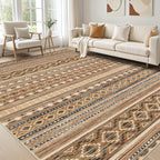 cotiled 10x14 Area Rugs Living Room Rug: Washable Boho Rugs by COTILED