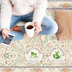 Botanical Beige 3x5 Area Rug - Image 8