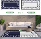 GENIMO 9' x 18' Outdoor Rug Waterproof - Image 4
