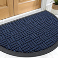 OLANLY Half Circle Door Mat Outside Entrance 29.5x17, Heavy Duty Sturdy Natural by OLANLY