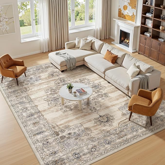 Washable 10x14 Area Rug for Living Room - Image 6