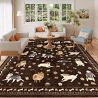 DUKINO 8x10 Area Rug, Non Slip Washable Animal Dog Rug - Image 9
