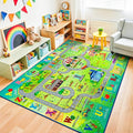 Chicrug 4x6 Car Road Area Rug for Kids Playroom Bedroom, Non Slip Low Pile by ChicrugHomeDecor