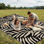 Smiry Outdoor Rug 6x9 ft, Waterproof Reversible Plastic Straw Rugs, Outdoor - Image 4