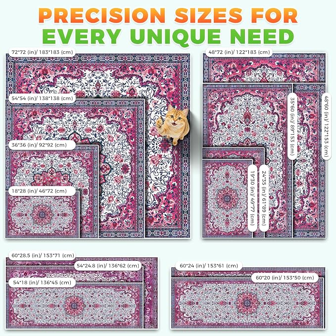 Hompet Cat Litter Mat 2 Pack, 20x60 Large Machine Washable Trapping Mats - Image 7