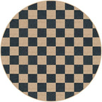 Lahome Colette Checkered Round Rugs 6ft, Outdoor Patio Easy Jute Rug Indoor - Image 8