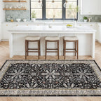 4x8 Rug Washable for Entryway Kitchen – Non-Slip Rubber Backed Area Rug for - Image 3
