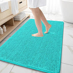 OLANLY Large Bathroom Rugs 59x35, Extra Soft Absorbent Chenille Bath Rugs by OLANLY