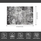 4x5 Washable Entryway Rug – Non-Slip Low Pile Throw Area Rug - Image 2