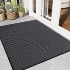 Front Door Mat Outside Entrance, Heavy Duty Dirt Trapper Dog Door Mats by EZ2LIVE