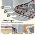 HOOBRO 5 x 7 Area Rugs Washable, Living Room Rugs, Non-Slip Rug Stain Resistant - Image 8