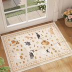 DUKINO 2x3 Entryway Rug, Washable Small Door Mat Indoor Entance Lightweight by DUKINO