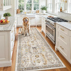Madane Hallway Runner 3x8, Kitchen Rugs Washable Entryway Rug Vintage Kitchen by Madane