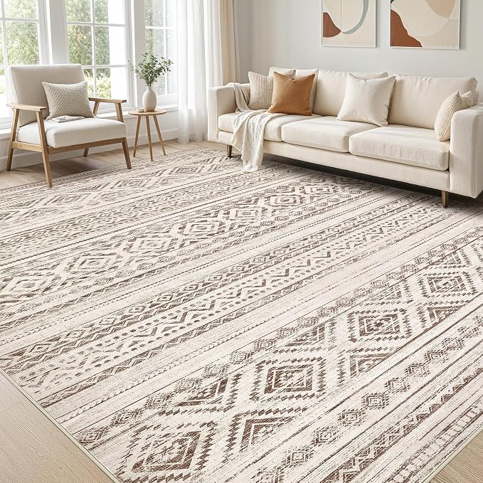 cotiled 6x9 Area Rugs Living Room Rug: Washable Boho Rugs by COTILED