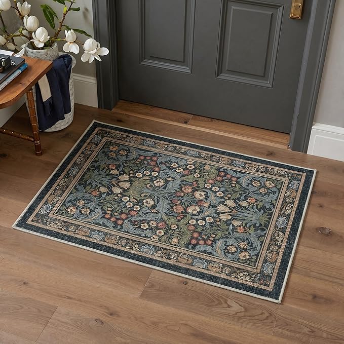 GENIMO 2x3 Rug Machine Washable Entryway Rug, Non Slip Low Pile Indoor Door Mat by GENIMO