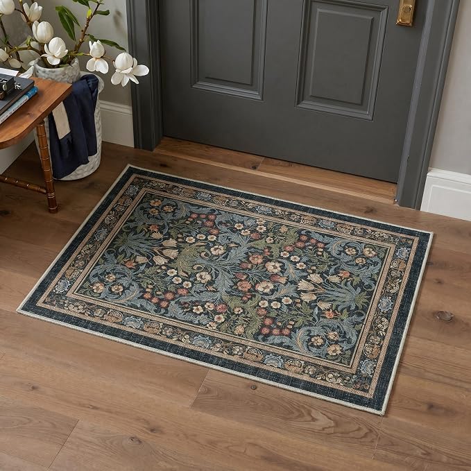 GENIMO 8x10 Area Rug for Living Room, Machine Washable Non Slip Low Pile - Image 6