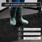 Large Door Mat 3' x 5' Black, Heavy Duty Commercial Floor Mat, Industrial Floor - Image 9