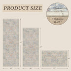 JTJ Washable Kitchen Rugs Sets of 3, Soft Low-Pile Floor Rug - Image 2