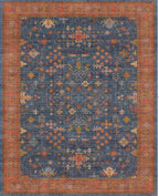 Navy Blue Washable 10 ft Long Runner - Image 8
