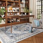 Rugcomf Vintage Medallion 3'x5' Washable Rug - Image 4