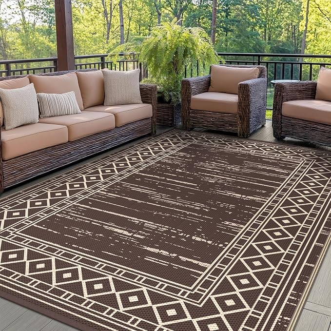 GENIMO Outdoor Rug Waterproof 6'x9' by GENIMO